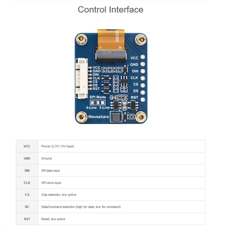 ABBH-0,96 inch RGB OLED-displaymodule, 64X128 resolutie SPI-interface ingebed SSD1357 voor Arduino / Raspberry Pi /