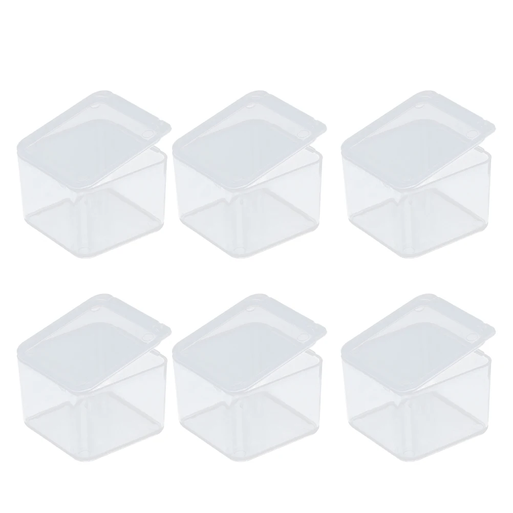 50pcs Plastic Storage Box Transparent Pp Material Sturdy Container Tool Box Component Storage Case For Home Vehicle Repair