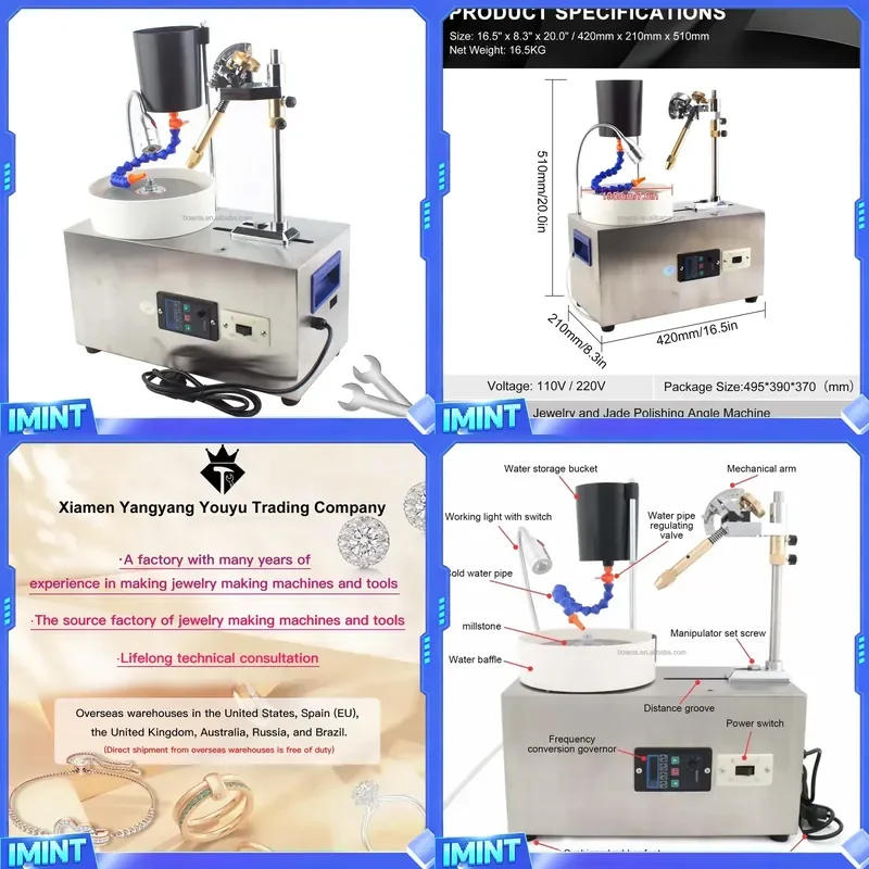 Boasta Factory Stone Bead Making Machine Jewelry Polishing Tool Equipment Faceting Gemstone Flat Grinder Ordinary Manipulator