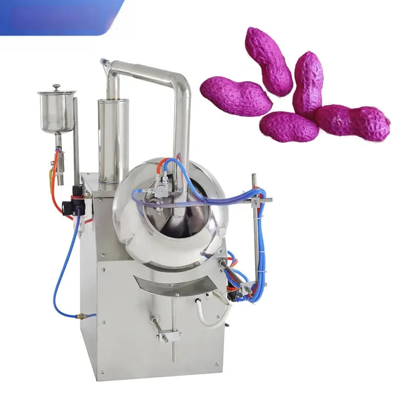 for BYC-300 Automatic Smart Snack Chocolate Peanut Film Coating Machine Food Candy Bean Candy Coating Machine