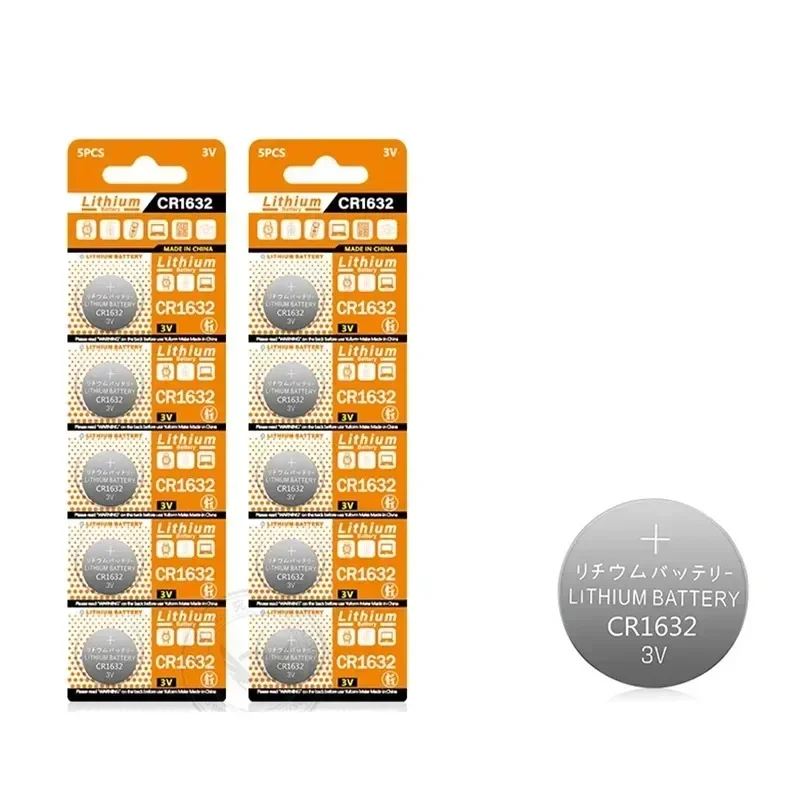 10-100PCS 3V CR1632 Battery CR 1632 Lithium Battery DL1632 BR1632 KCR1632 ECR1632 for Car Remote Control Watch Button Coin Cells