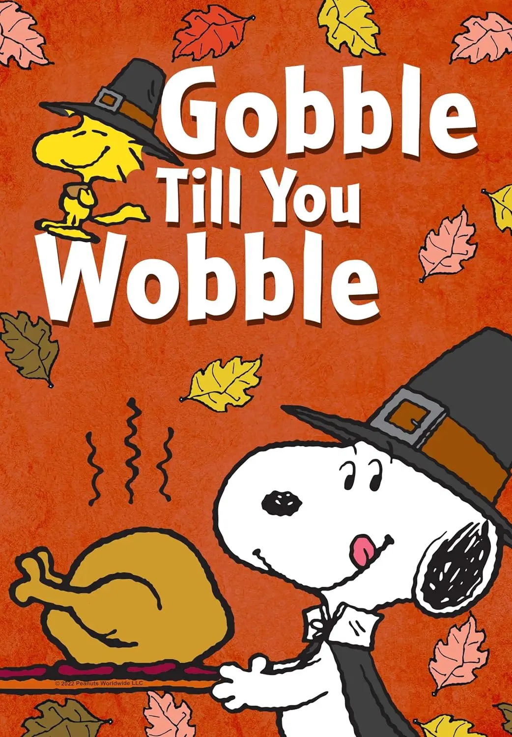 Gobble til you Wobble Garden Flag, ;, Officially Licensed Product, Flag Stand Sold Separately