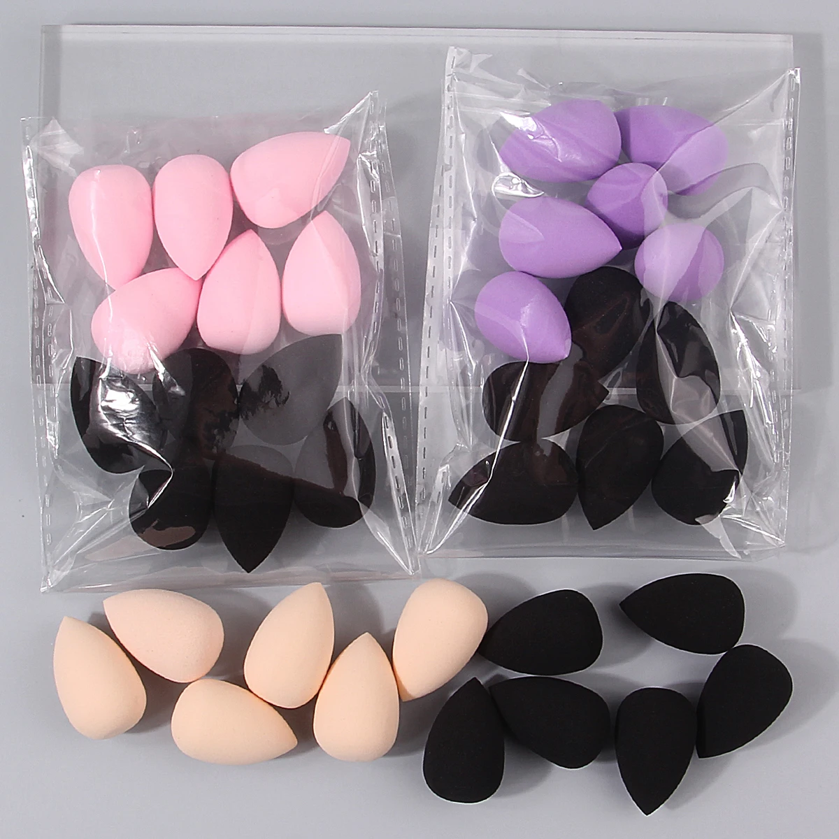 12/36PCS Superzachte mini-make-upsponsset, droge en natte make-uptools voor twee doeleinden die goed past zonder poeder plakken