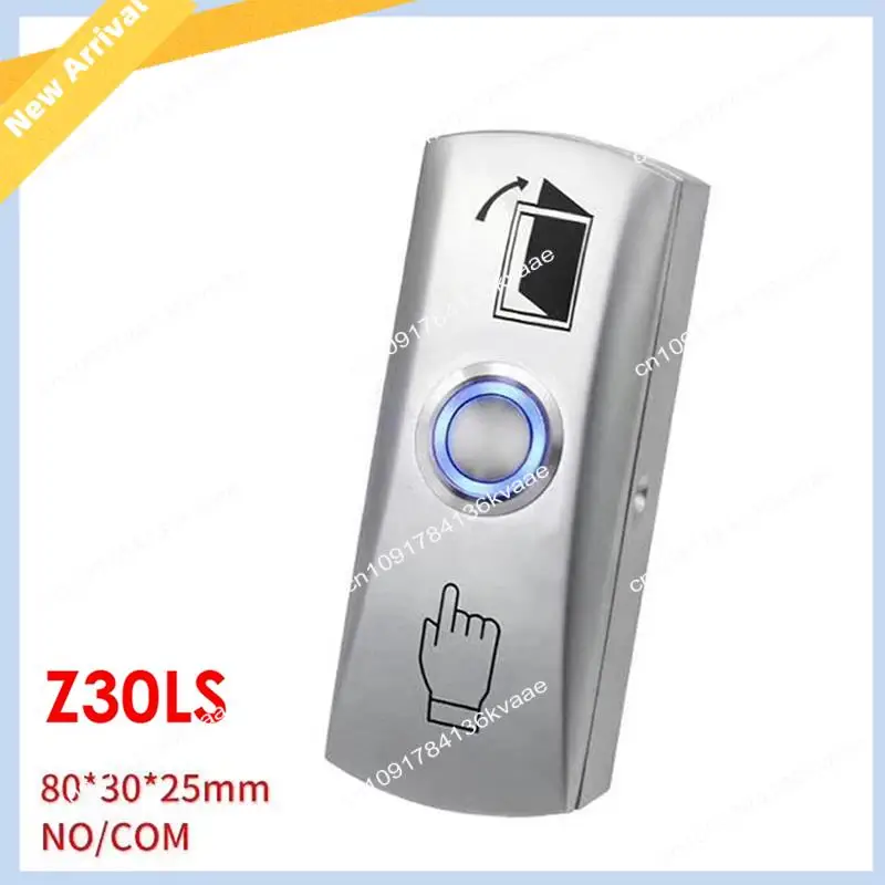 M01K 아연 합금 LED 백라이트 도어 출구 릴리스 푸시 버튼 액세스 제어 시스템 용 게이트 도어 출구 버튼