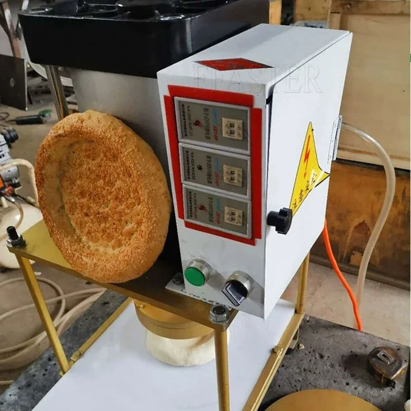 

BURUIMU Dough Pizza Flatten Flat Press Machine Pneumatic Duck Cake Bread Pizza Crust Making Machine