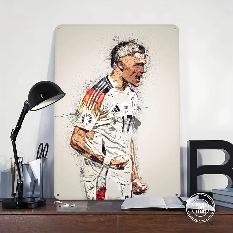 Florian Wirtz Splatter Personalized 3D Textured Metal Poster Wall Art Tinplate Sign for Vintage Decor Luxury Decoration Home