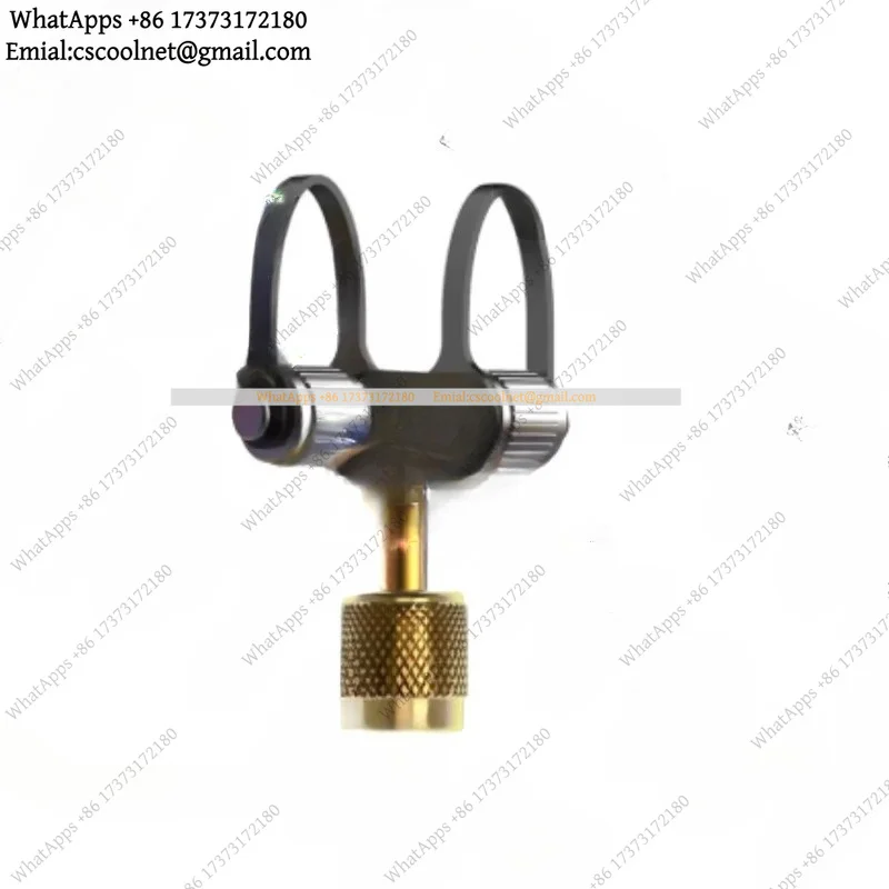 JS02 VGW Mini Vacuum Gauge Micron Measurement Tool with Three Way Valve Connector for HVAC Refrigeration