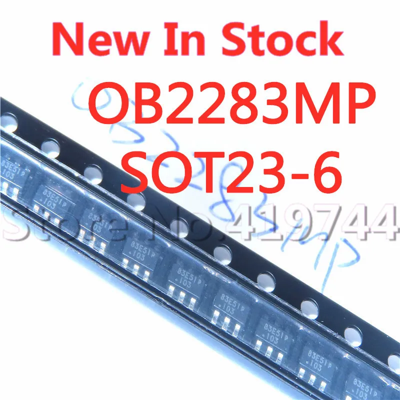 10PCS/LOT Quality 100% OB2283MP OB2283 SOT23-6 (83 screen printing) SMD LCD power chip In Stock New Original