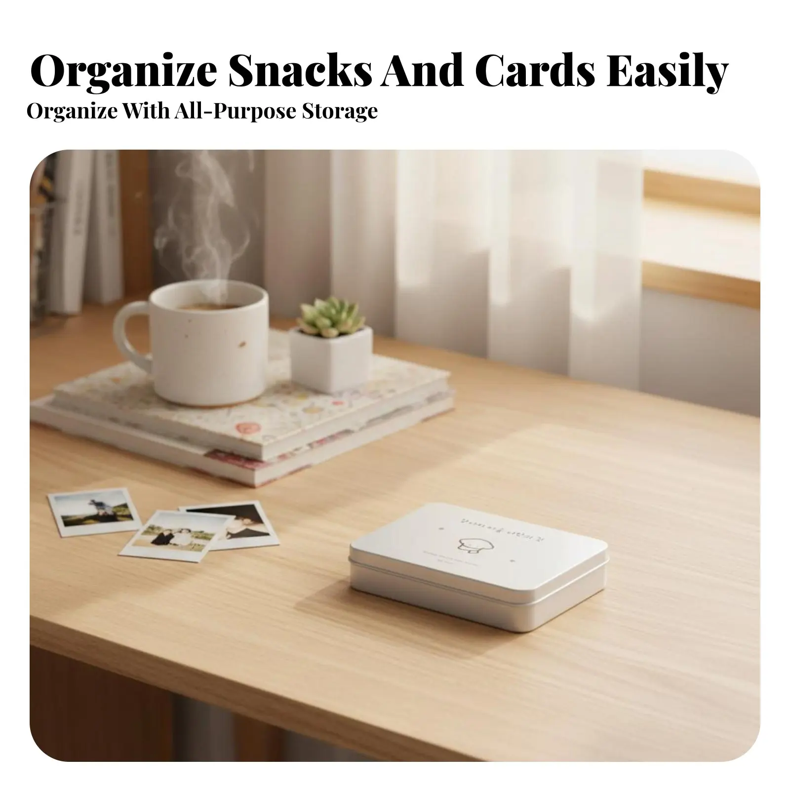 

Small Decorative Storage Box adorable feline Design Lidded Trinket Case Korean and design Portable for Students, Bedroom Decor