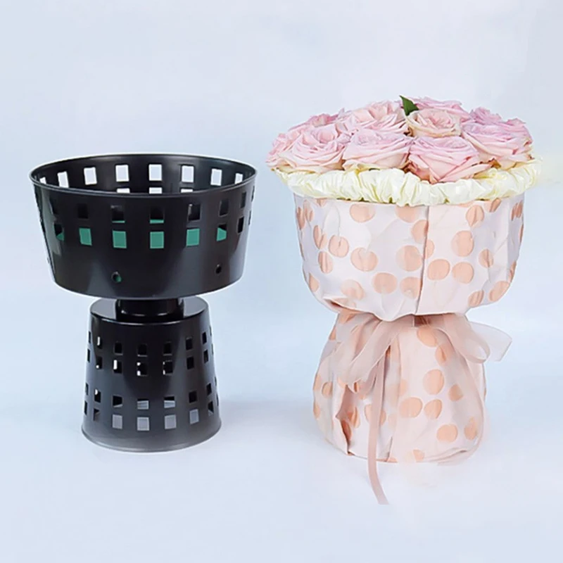 Bouquet Packaging Liner Base Fresh Flower Packaging Plastic Package Flower Bouquet Base Package Flower Artifact