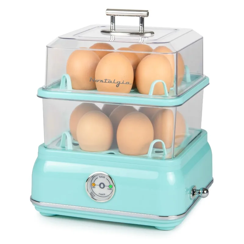 

Classic Retro 14 Capacity Egg Cooker Aqua Blue