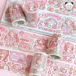 1pcs/lot Masking Tapes Sakura Story Decorative Adhesive Scrapbooking DIY Paper Japanese Stickers