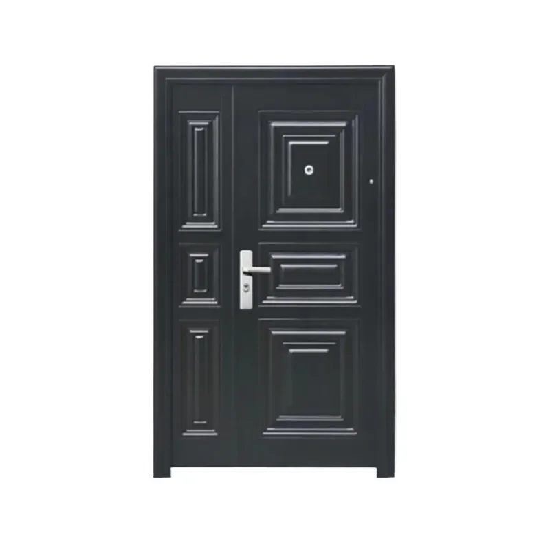 Modern Splicing Process Entry Door Copper Pattern Child and Mother Anti Theft Engineering Style Front Door