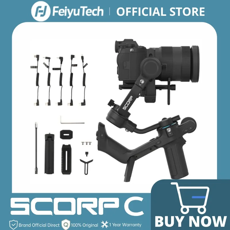 FeiyuTech อย่างเป็นทางการ Feiyu SCORP Series SCORP-C ขากล้องมือถือ3แกน Stabilizer Handle Grip สำหรับกล้อง DSLR Sony/canon