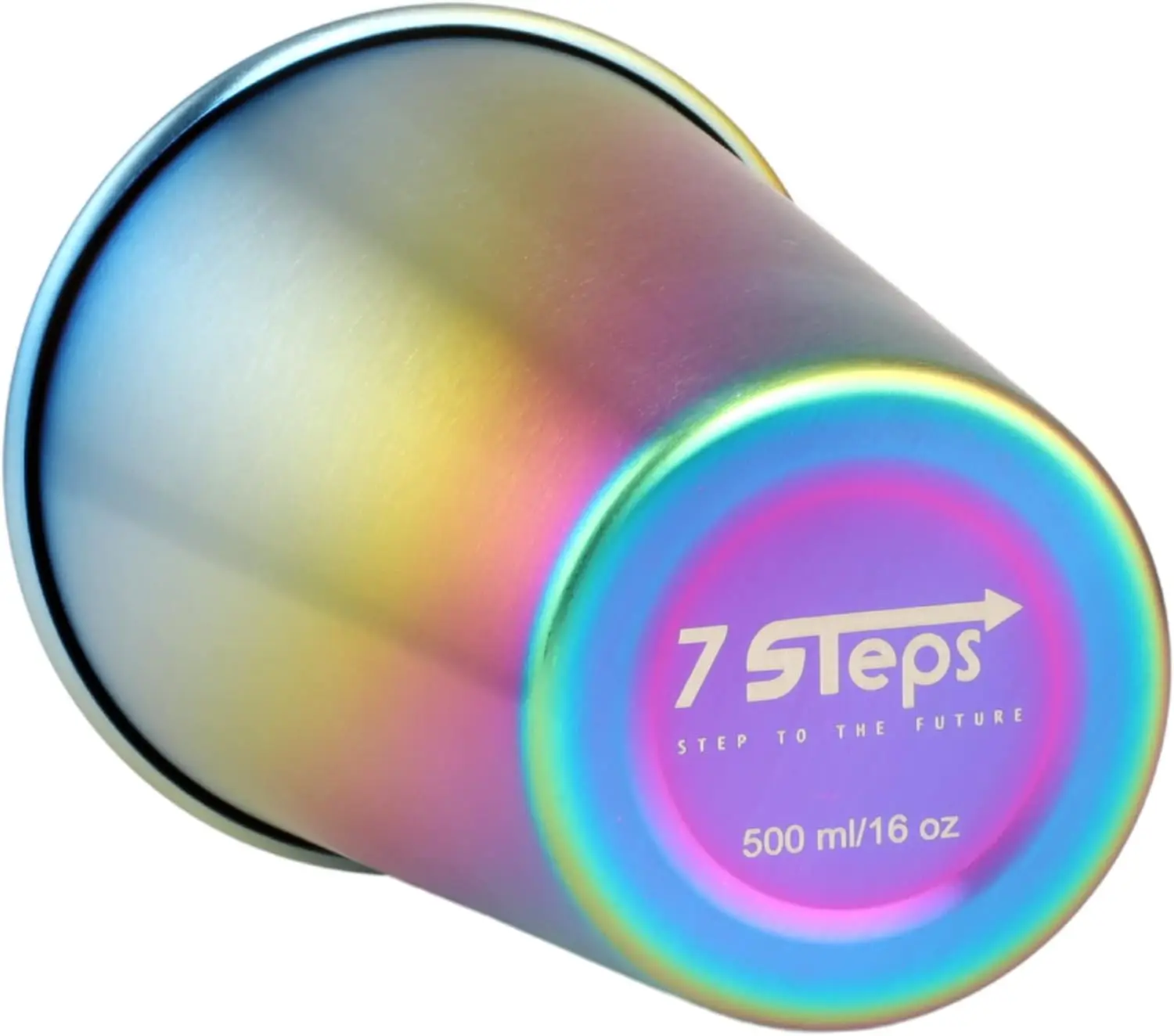 كوب ستانلس ستيل 500 مل / 16 أونصة - متين - قابل لإعادة الاستخدام - الحفلات - المشي لمسافات طويلة - التخييم - نزهة - كوب قابل للتكديس لـ B #4