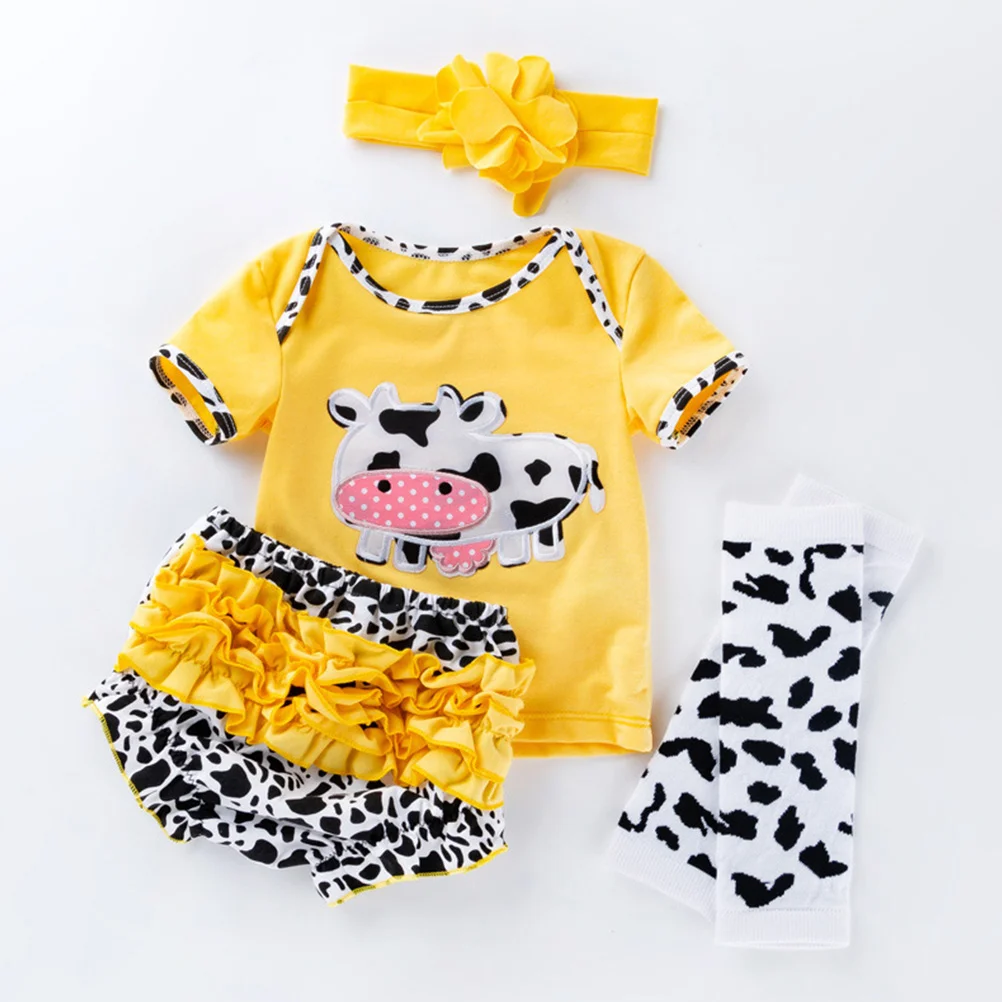 1 Set Cartoon Reborn Clothes Baby Girl Outfit Clothes Accessories Newborn Outfit Reborn Baby Girl Cloth