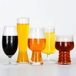 1PCS Pilsner Beer Glasses,Craft Beer Bar Glasses,Lead-free Drinking Glasses,Ideal Gifts for Lager,Ale or Craft Beer Lovers