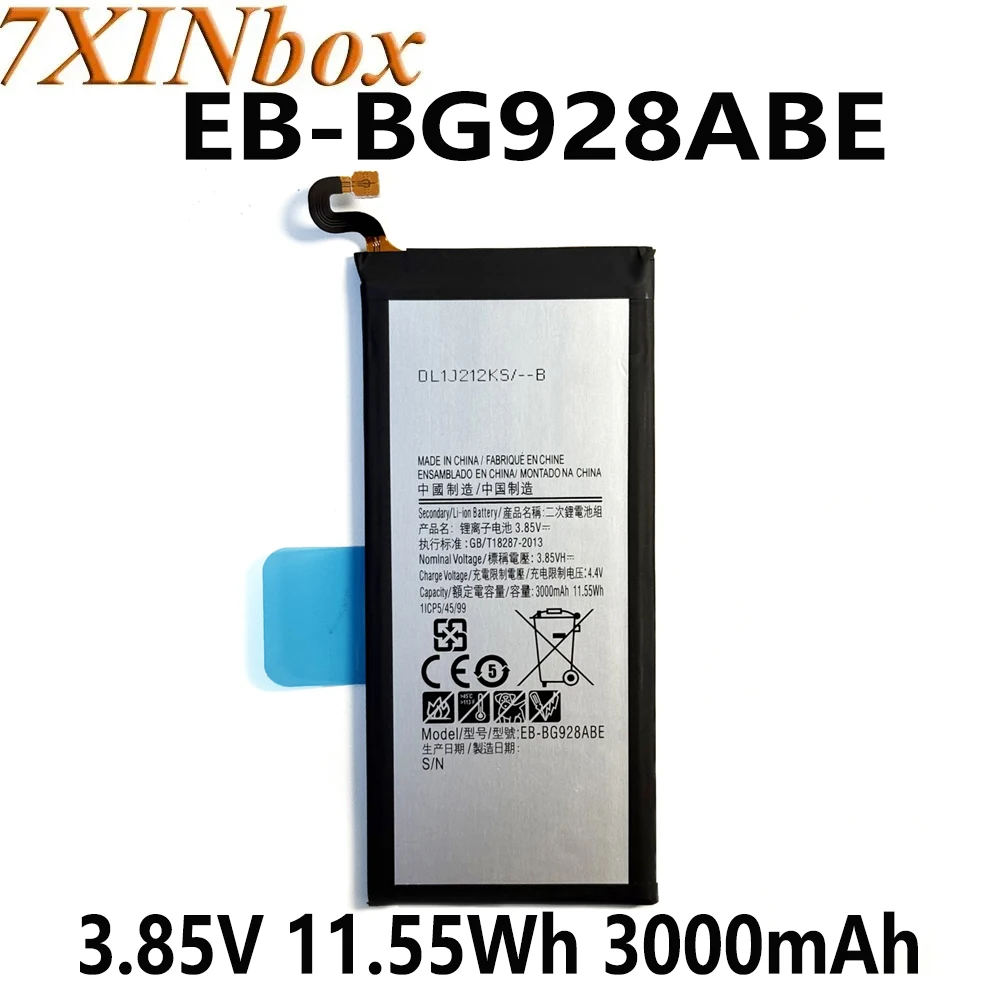 

7XINbox EB-BG928ABE EB-BG928ABA 3.85V 11.55Wh 3000mAh Laptop Battery For Samsung Galaxy S6 Edge Plus SM-G928 G928V G928P EB-BG92