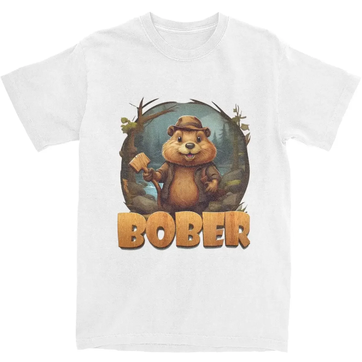 Men Women's Funny Bober Beaver Shirt Apparel Kurwa Bobr Meme Pure Cotton T-shirt Clothes Fashion Tees New Arrival