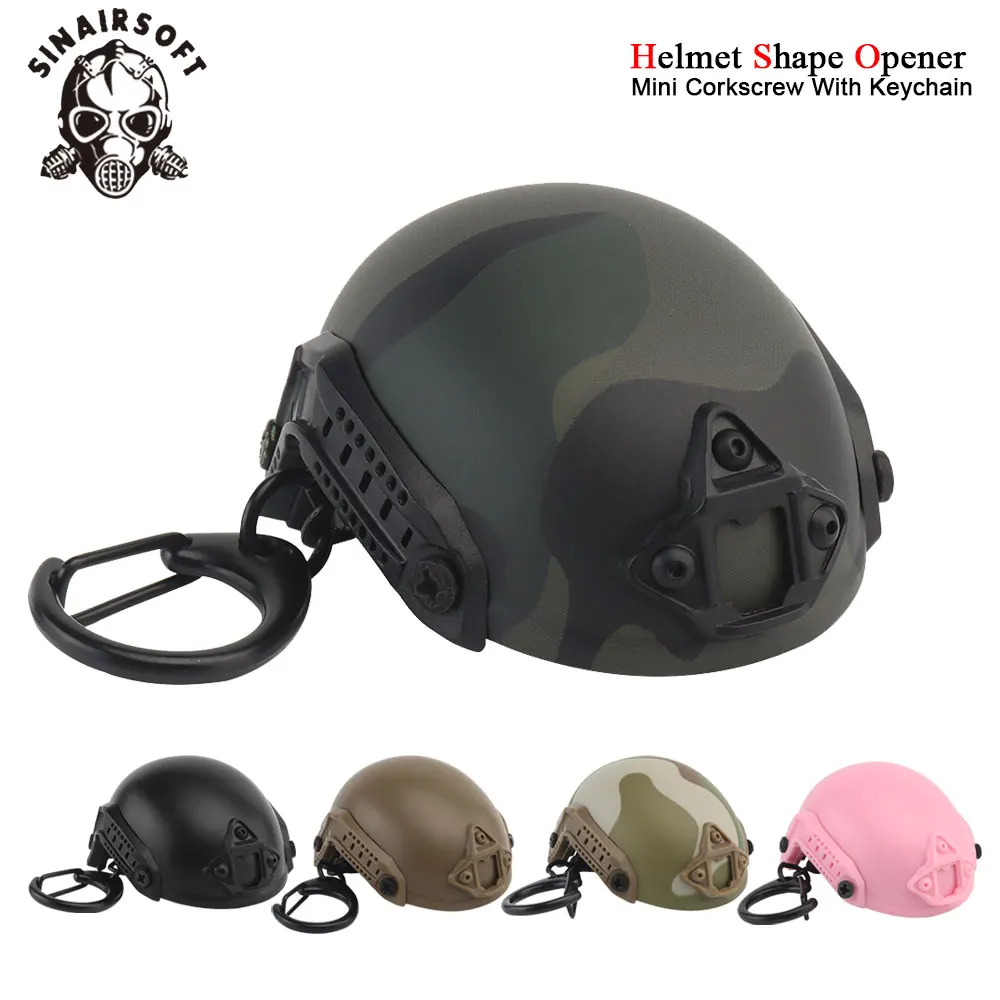 

Tactical FAST Helmet Shape Keychain Mini Bottle Opener Portable Beer Opener Gift Outdoor Tool Backpack Decoration Keychain