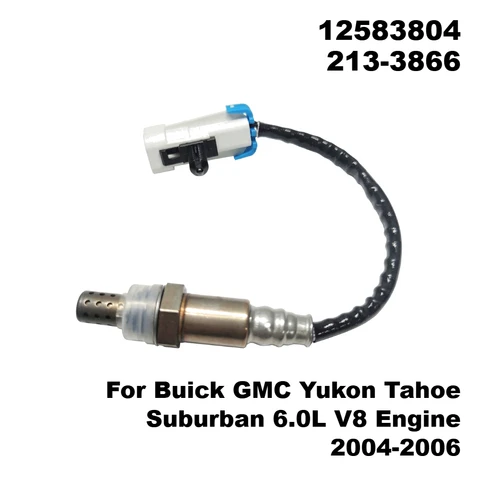 Датчик кислорода (лямбда-зонд) передний, 1 шт., 12583804 213-3866, для Buick GMC Yukon Tahoe Suburban, двигатель 6.0L V8, 2004-2006 г.в., замена
