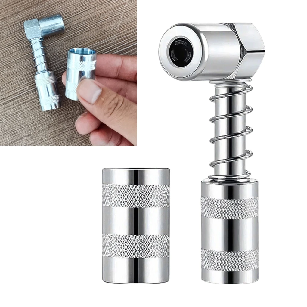 Metal Efficient Grease Fitting Tool With Sleeve For Wide Applicability Of Lubrication Tasks All-metal Construction