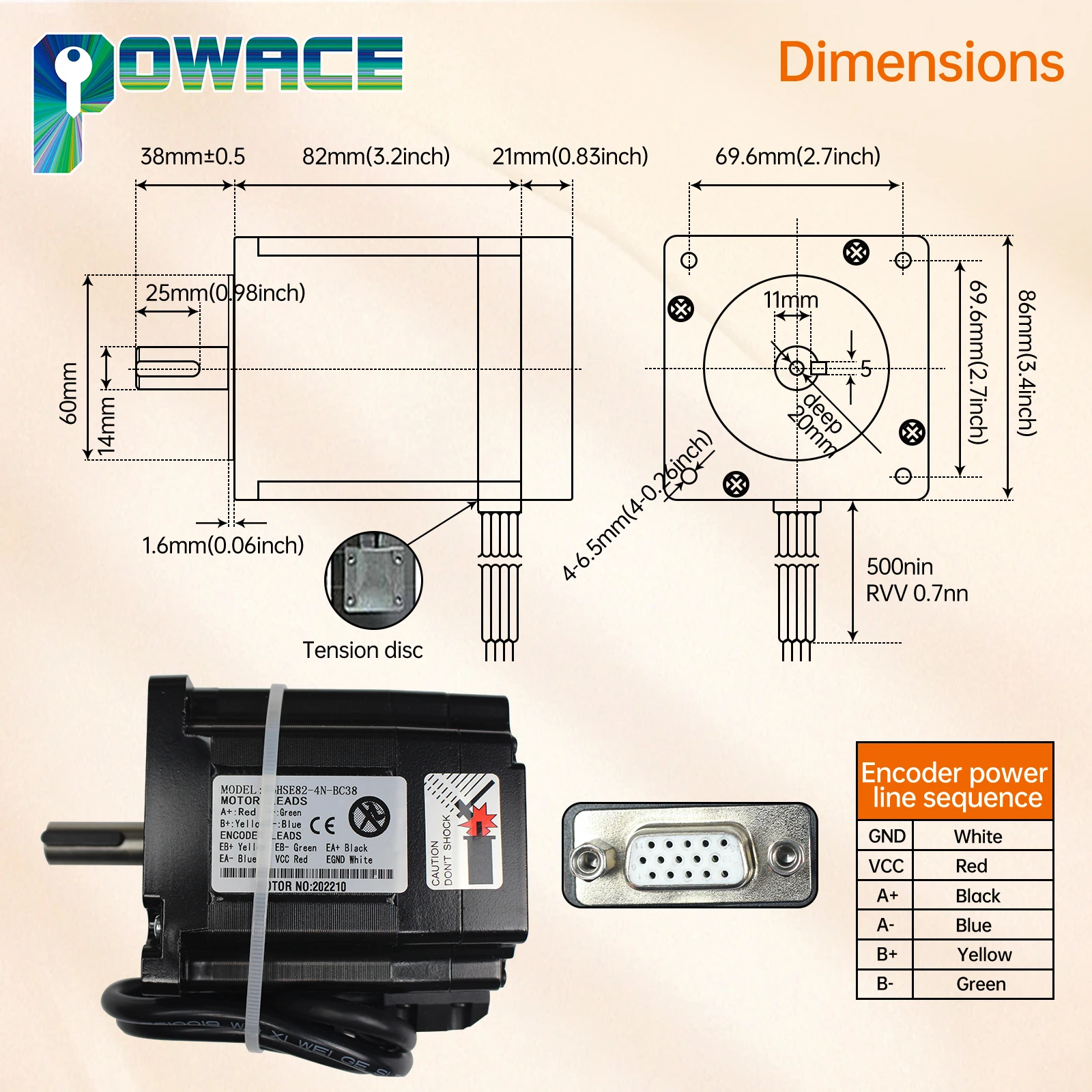 〖EU Stock〗3 Axis 4.5N.m Nema34 Closed Loop Servo motor 82mm 6A CNC Controller kit + 2HSS86 driver + 400W 60V Power Supply