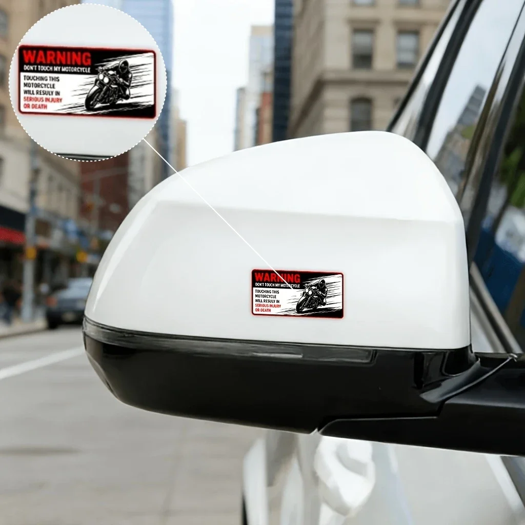 Motorcycle Rider Silhouette Sticker 1PC/3PCS Waterproof Vinyl Decal for Car Laptop Fairing Fuel Tank Street Racing Decor
