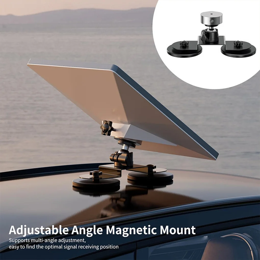 360 Degrees Magnetic Mount Car Roof Mount for Starlink Mini Strong Suction Adjustable Angle Magnetic Mounting Bracket