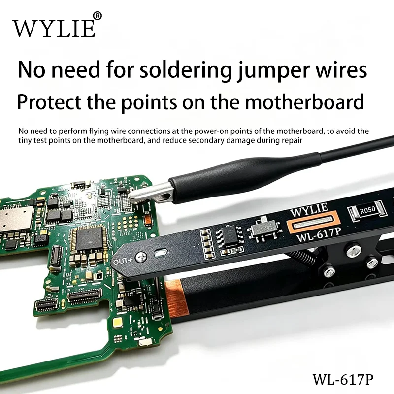 WYLIE WL-617P Universal Power-On Clip Clamping for Mobile Phone Motherboard Testing iPhone & Android Repair Tool