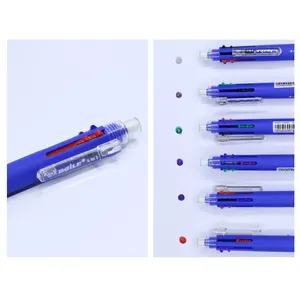Creative Multicolored Sleeping Pen 6 in 1, Personality Multifunctional Pin, Six Colors, Press Punks, School Office Material 10 Main Sales Color Pen - №7