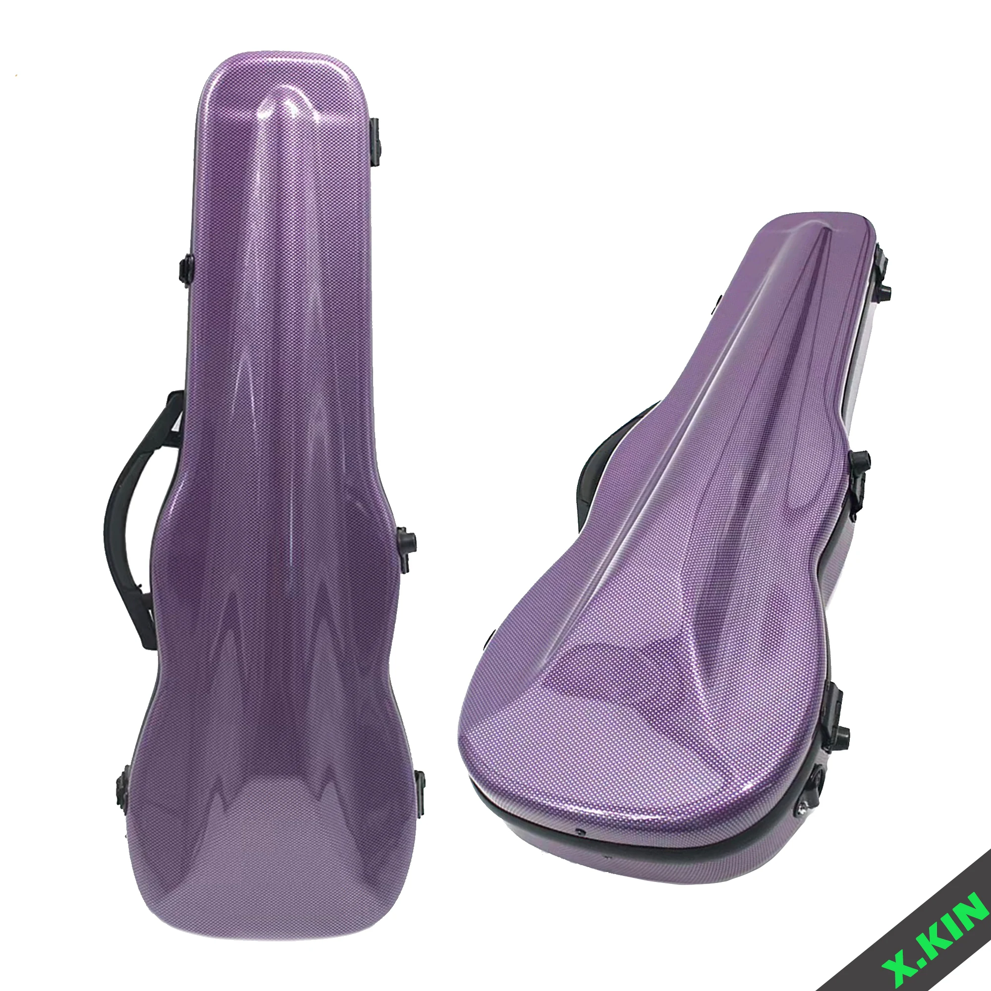 

High Quality Waterproof Violin Case, Colorful Composite Carbon Fiber, Lightweight with Double Shoulder Straps