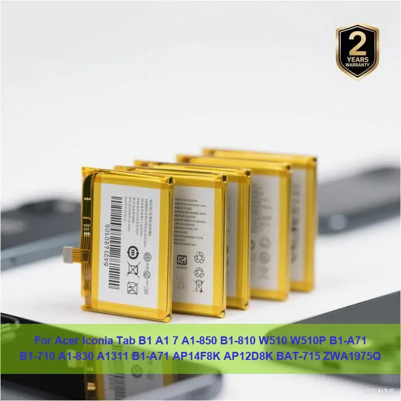 

Battery For Acer Iconia Tab B1 A1 7 A1-850 B1-810 W510 W510P B1-A71 B1-710 A1-830 A1311 B1-A71 AP14F8K AP12D8K BAT-715 ZWA1975Q