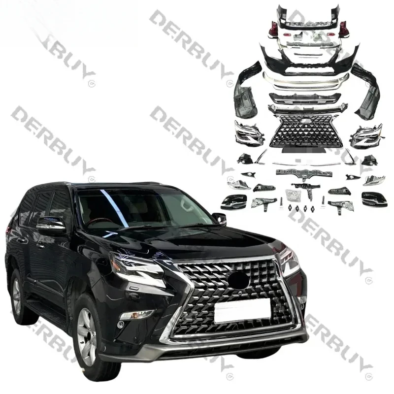 

Car Parts Front Rear Bumper Grill Facelift Bodykit GX GX400 GX460 2010-2012 Upgrade to 2015-2021 Body Kit