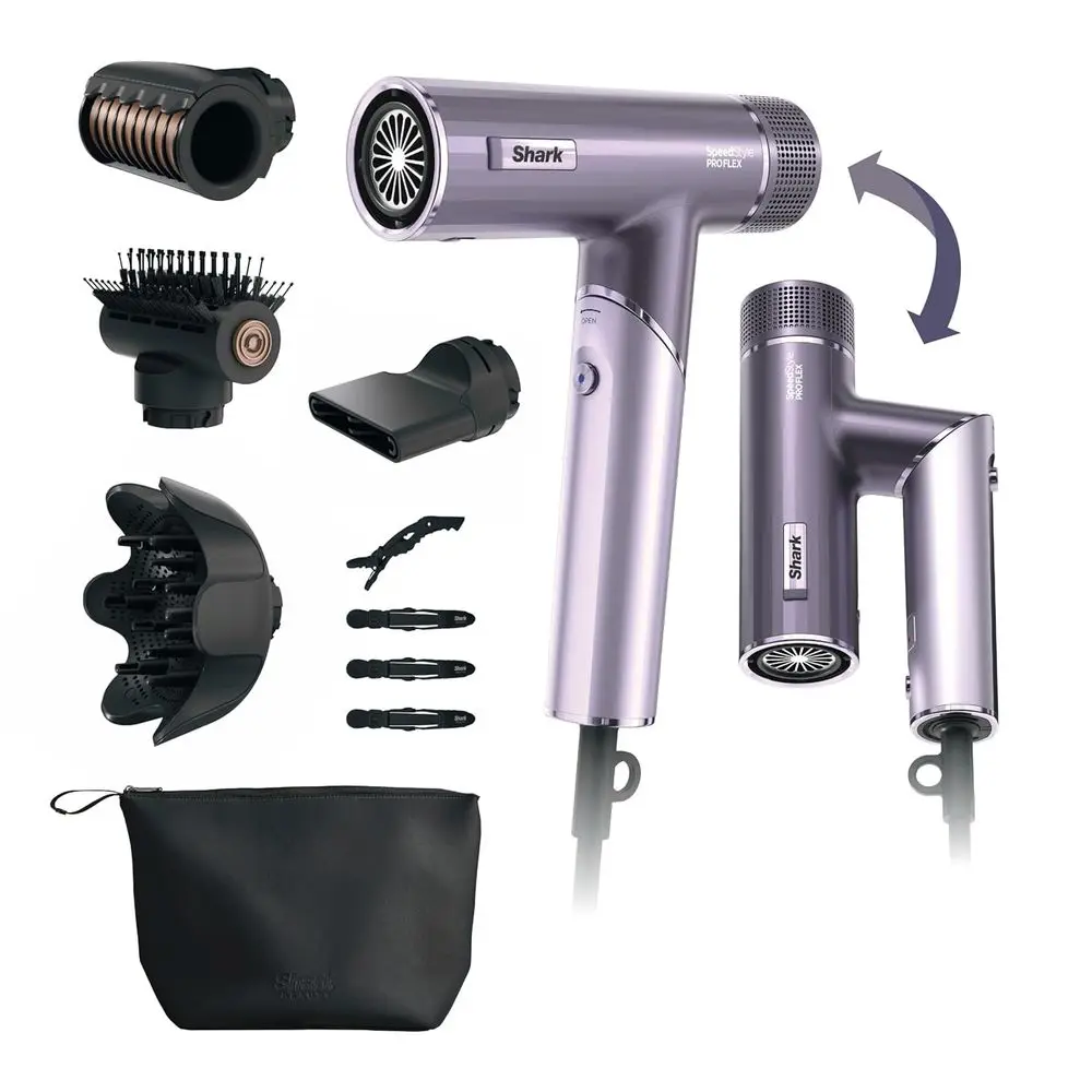

SpeedStyle Pro lex Proional Perormance High-Velocity Hair Dryer System with ScaShield & IQ Speed Styling and Drying Suite, Light