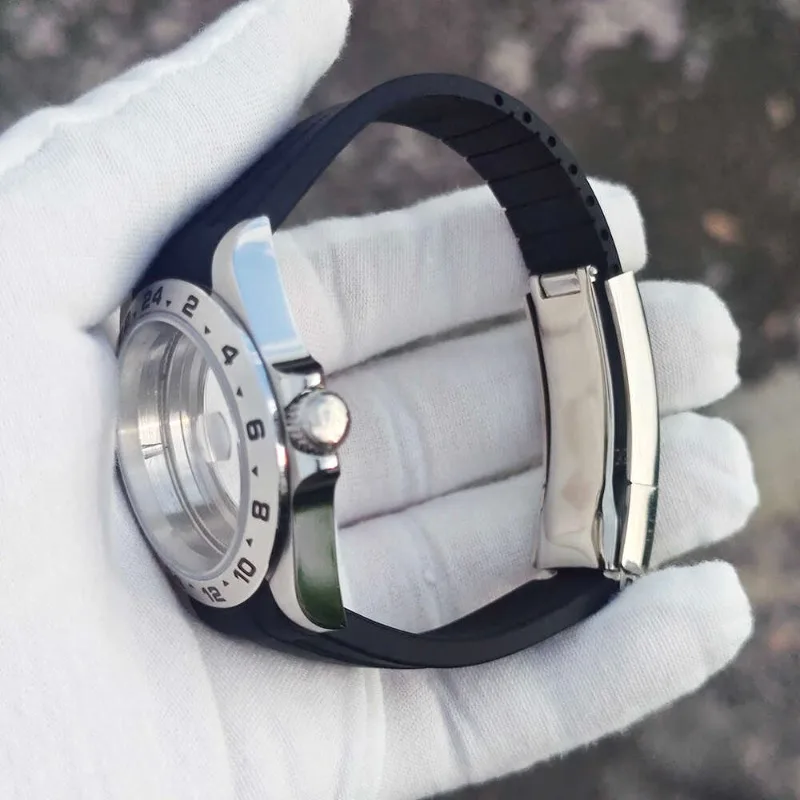 حافظة ساعة EXP ذات طراز قديم 39 ملم مع ياقوت، مناسبة لملحقات ساعة الحركة NH34، NH35، NH36 #4