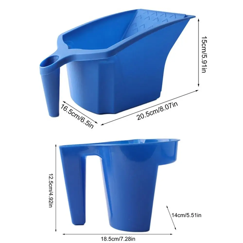 파란색 플라스틱 롤러 브러시 페인트 컵, 유지 페인트 컵, 홈 개선 페인트 트레이, 페인트 용품, 5 개