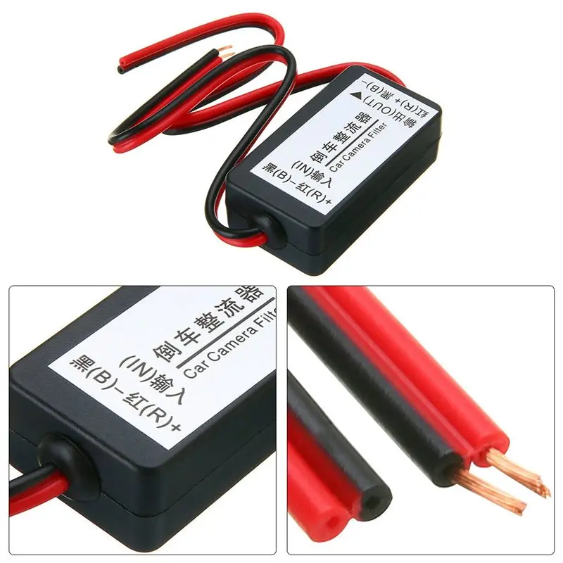 Powerful 10X 12V DC Power Relay Capacitor Filter Rectifier For Car Rear View Backup Camera