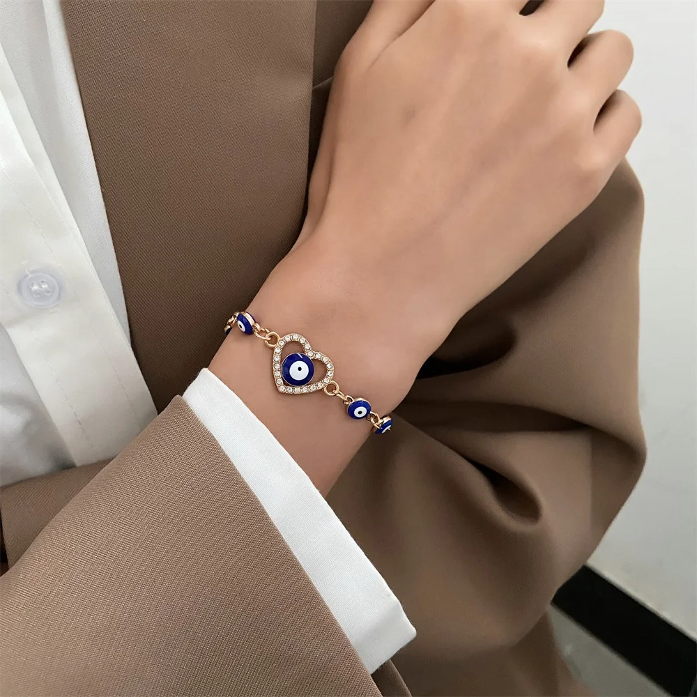 1Pc Evil Eye Ojo Bracelets for Women Men Eyes Mexican Chain Bracelets Jewelry Trendy Accessories Summer Gift Cool Thing 2025