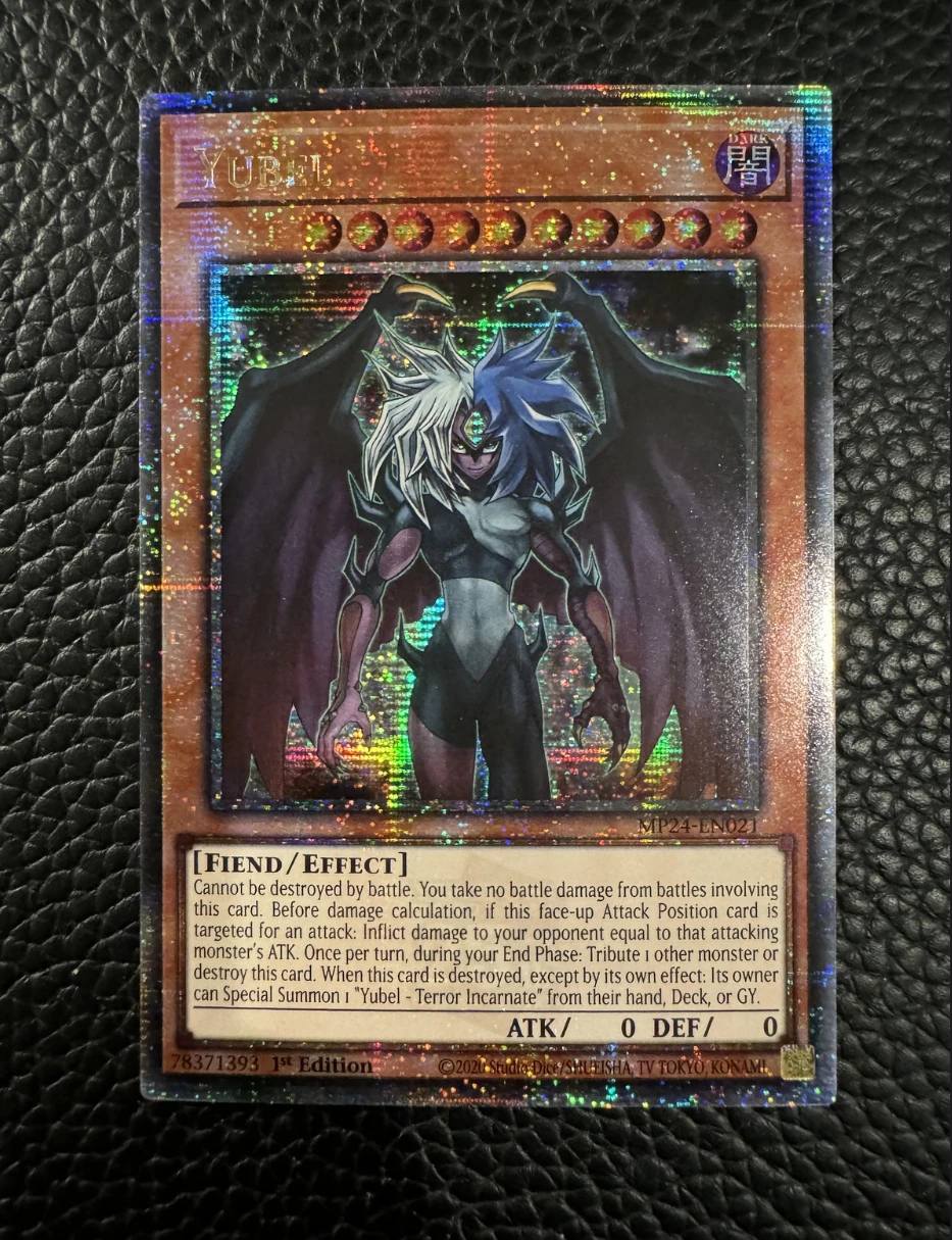 Yugioh KONAMI TCG MP24-EN021 Yubel 25 cuartos de siglo secreto inglés 1a edición colección tarjeta menta