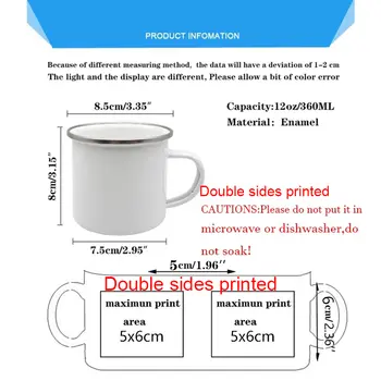 花朵熊貓印花創意搪瓷水杯飲料甜點早餐牛奶杯兒童馬克杯帶把手馬克杯兒童生日禮物 10 最佳銷售 兒童馬克杯 - №6