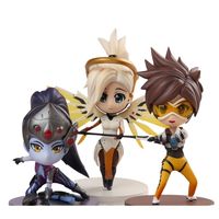 NEW Overwatch Tracer Cole Cassidy Reaper SOLDIER:76 D.VA Lúcio Mercy Genji Ashe Anime Figures Doll Desk Decoration Statue Toy