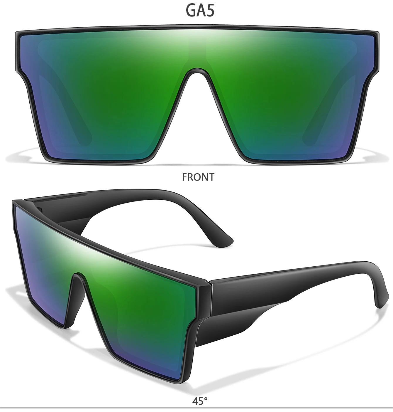 3 Paar Sonnenbrillen mit großem Rahmen, UV400, bunte Gläser, für Herren und Damen, Outdoor-Sport, Angeln, Radfahren, Wandern, Laufen, Fahren, Brillen, Geschenk – Detail 8
