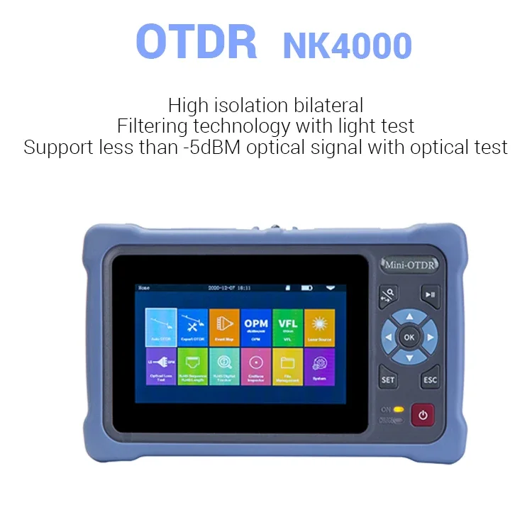 NK4000D OTDR Tester Riflettometro Mini Palmare 1310 1550 OTDR Micro OTDR Smart monomodale