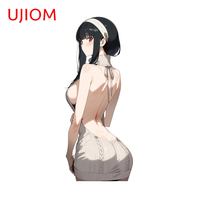 UJIOM Yor Forger Elegant Big Breasts Wall Sticker Popular Eye Catching Scratch Proof Adhesive Decal Suitable For Unique Bedroom