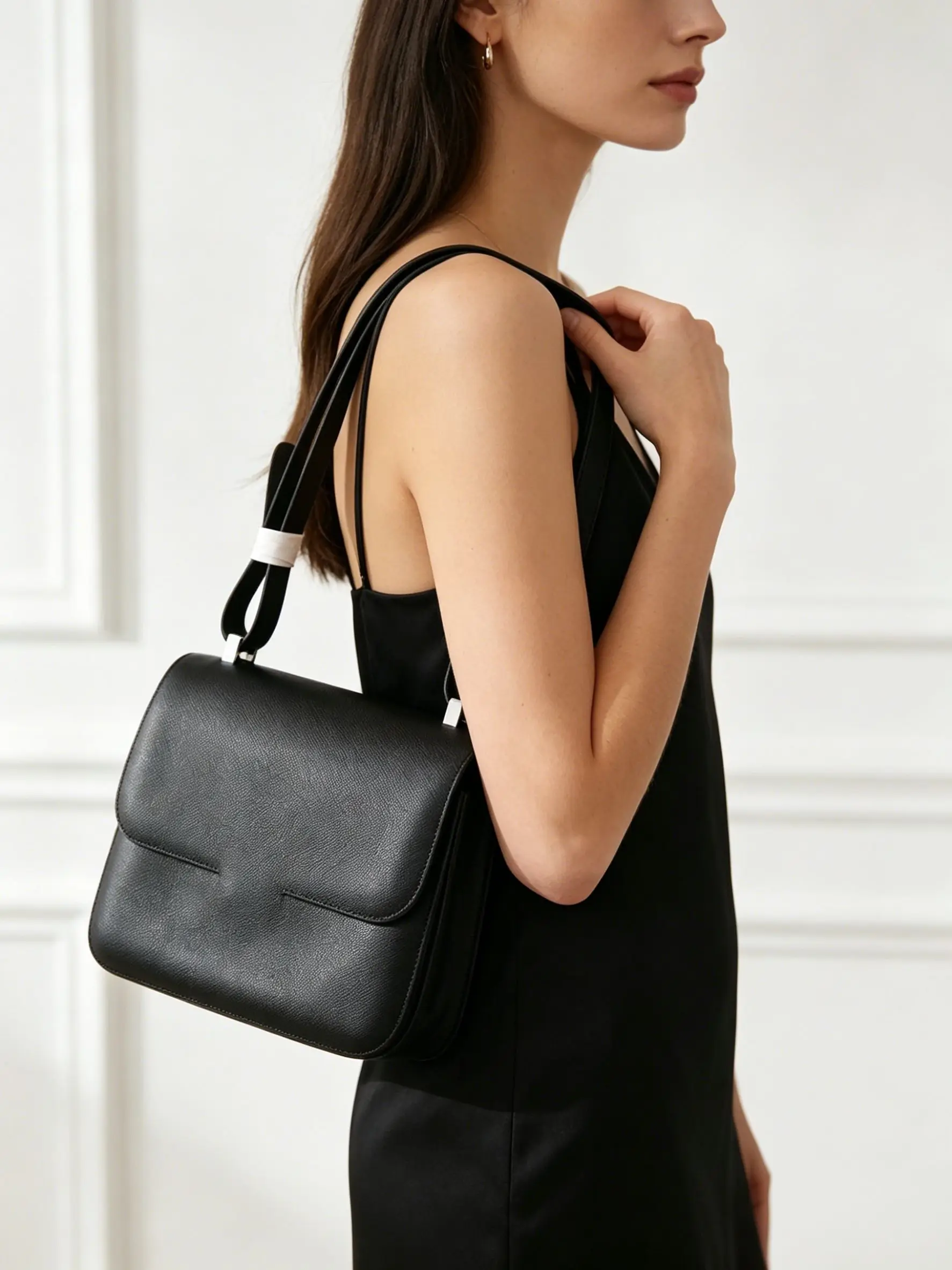 Leather Women's Tofu Bag Luxury Design Handbag Small Shoulder Bag Crossbody Bag for Women