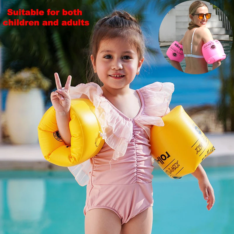 Arm Float for Baby Kid Swimming Inflatable Arm Rings Floating Circle  Sleeve Swimming for Children Adult Arm Tube