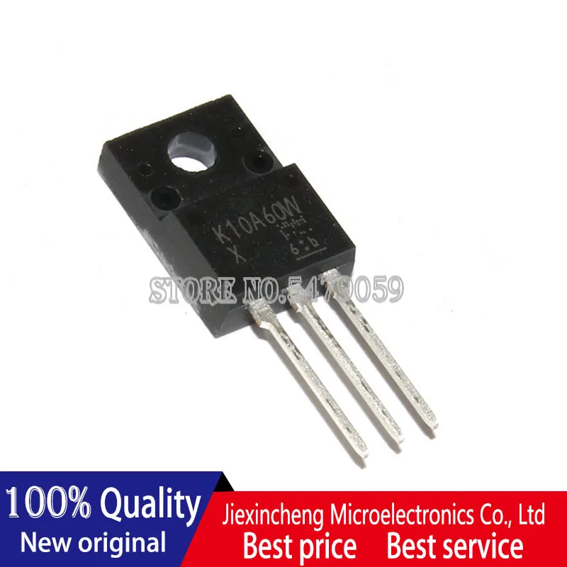 Mosfet k10a60w tk10a60w to220f 9.7a 600v, 10 peças, novo original