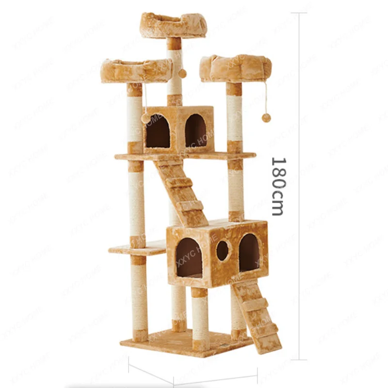 Cat Climbing Frame Cat Nest Cat Tree Integrated Large Cat Climber Luxury Cat Villa Climbing Cat Climber Climbing Column Muppet