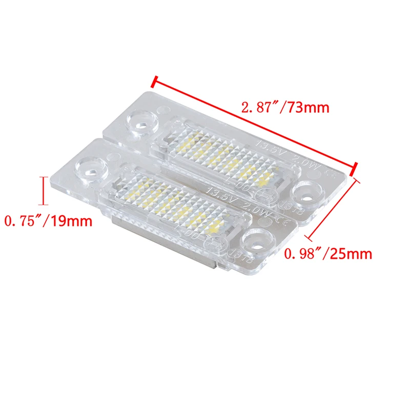 Rear License Plate Light Lamp Assembly Fit For Volkswagen Golf 5 plus Caddy III Passat Cimousint Transporter T5 Car Accessories